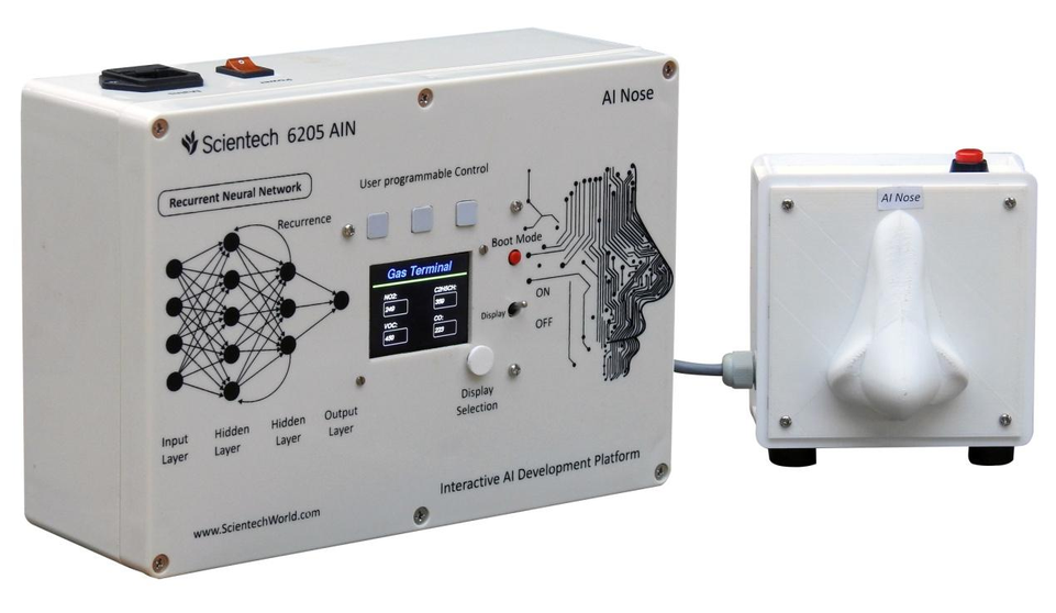Wykrywanie Zapachów z Wykorzystaniem Sieci Neuronowych (DNN, TinyML, Edge Impulse, RNN) Sztuczny Nos - Platforma Rozwoju AI Scientech 6205AIN
