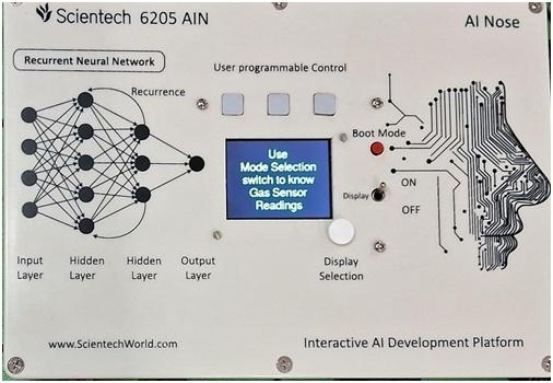 Wykrywanie Zapachów z Wykorzystaniem Sieci Neuronowych (DNN, TinyML, Edge Impulse, RNN) Sztuczny Nos - Platforma Rozwoju AI Scientech 6205AIN