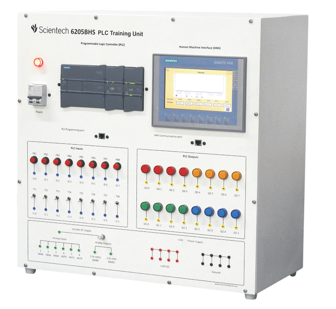 Programowanie Sterowników Logicznych (PLC) i Paneli Operatorskich (HMI) Programowanie Sterowników Logicznych (PLC) i Paneli Operatorskich (HMI) Platforma Edukacyjna Scientech 6205BHS
